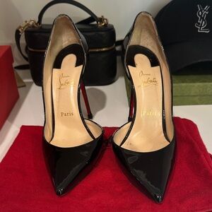 Christian Louboutin Glossy Black Heels Iriza 40.5